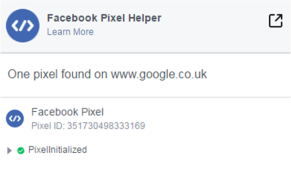 Facebook Pixel Helper Chrome Extension